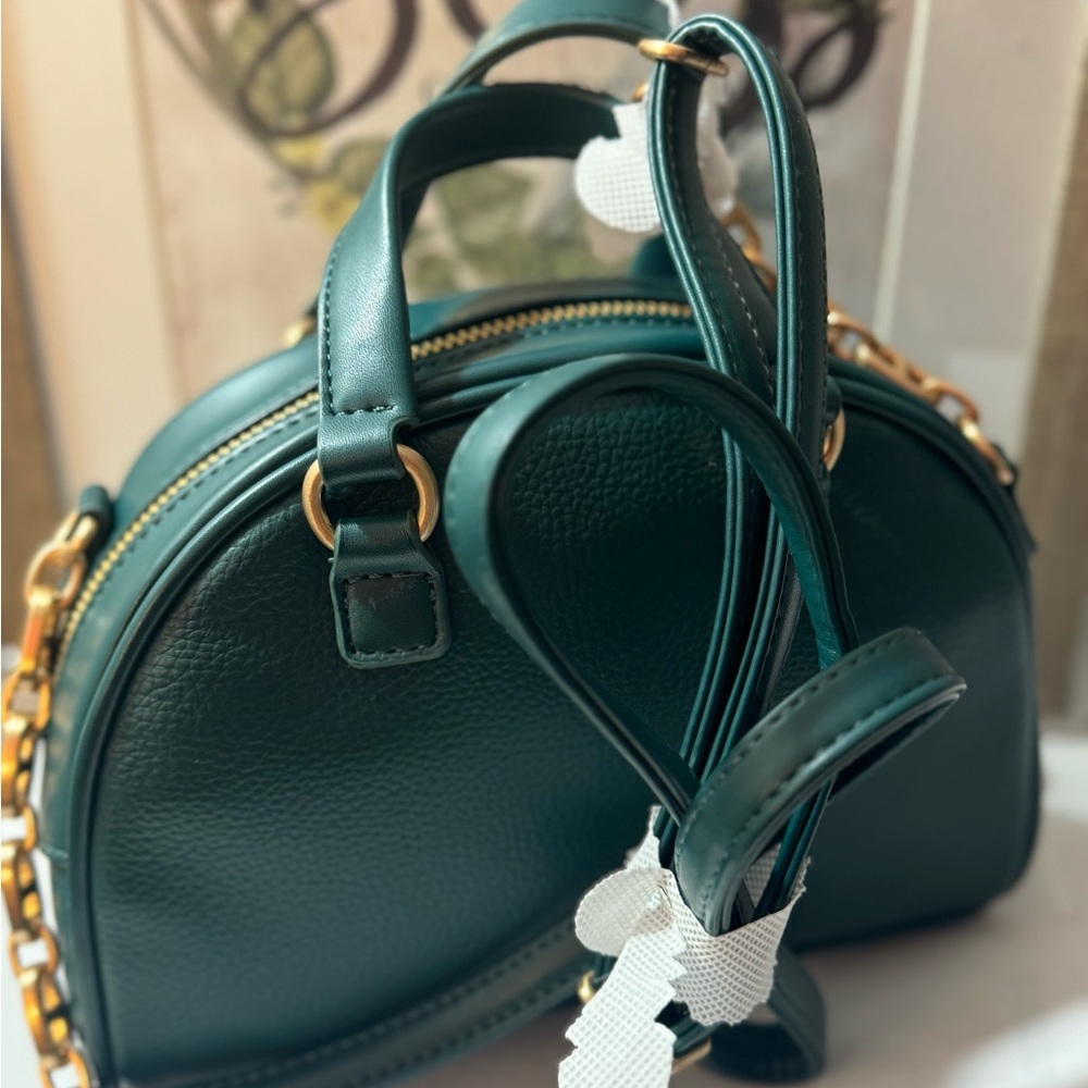 Green Leather Handbag - Picture 6 of 7